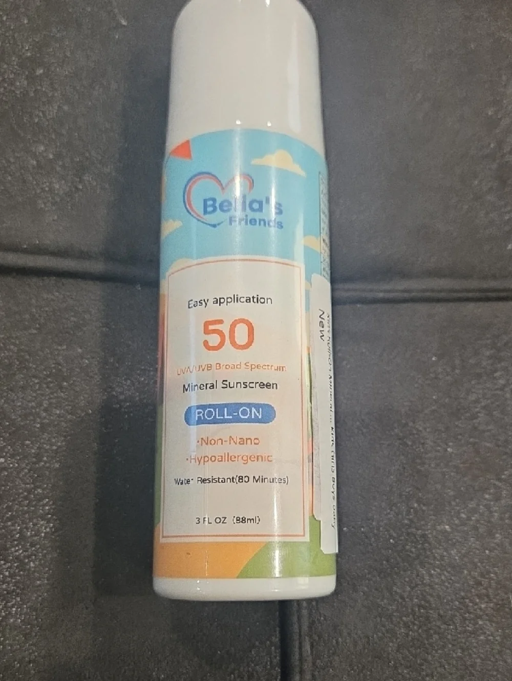 Kids Roll-On Mineral Sunscreen SPF 50, Travel Size, Reef Safe